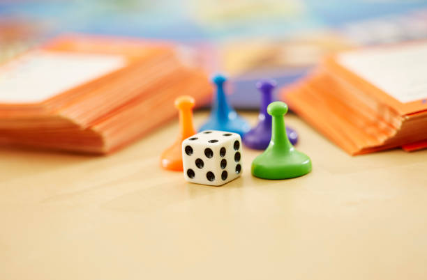 istock Close up Of Board Game Pieces 1217709686