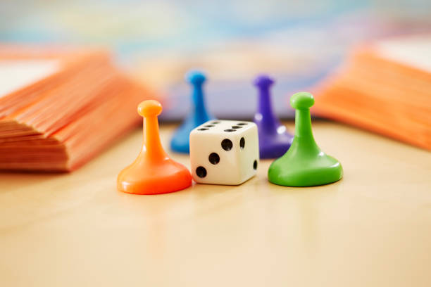 istock Close up Of Board Game Pieces 1217709689