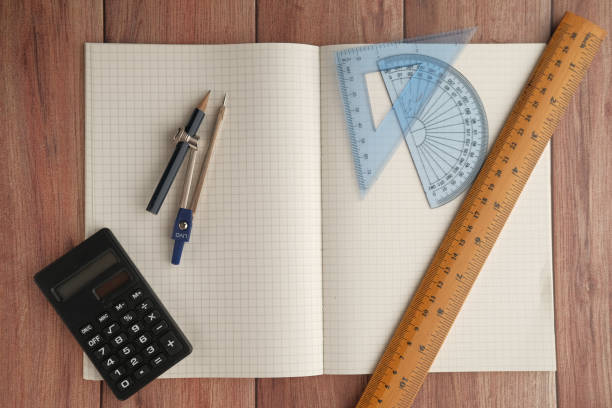 School supplies used in math , geometry or science