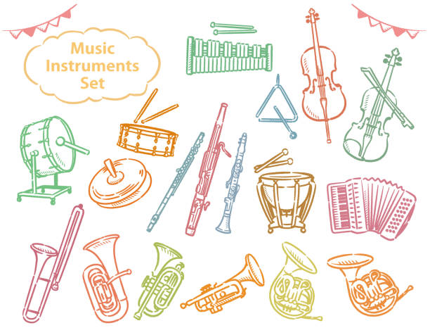 Complete Instruments Set 2,100+ Orchestra Instruments Triangle Stock Photos, Pictures & Royalty ...
