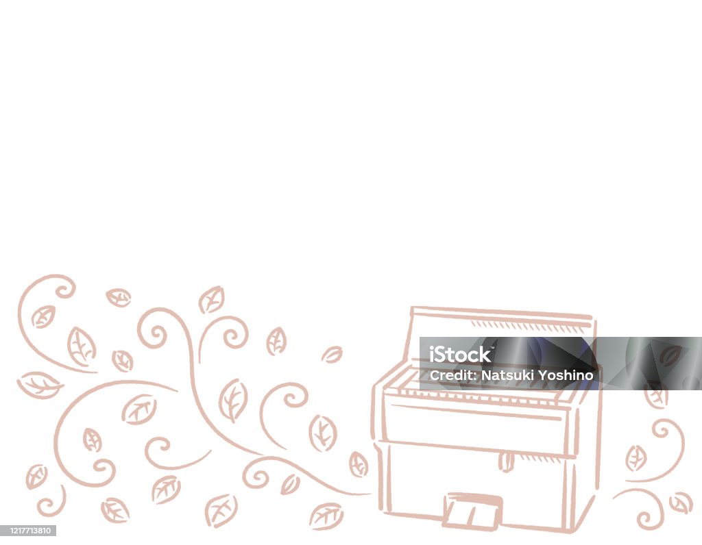Music Themed Background With Organ Stock Illustration - Download Image