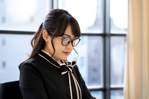 istock Secretary with glasses 1217713996