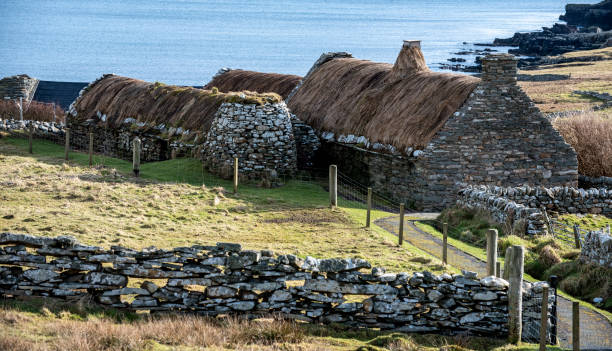 istock Typical traditional Shetland abode..a 