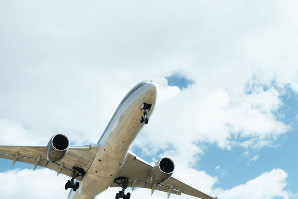 istock front of a commercial flight seen from below 1217725335