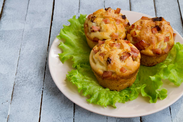 istock homemade cheese muffins with ham. 1217727456