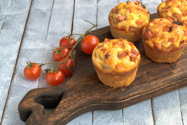 istock homemade cheese muffins with ham. 1217727509