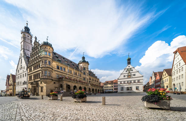 Rothenburg ob der Tauber, german traditional house, Germany