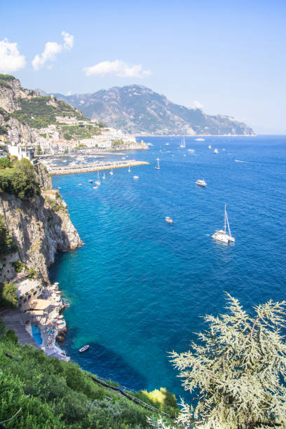 istock View to the Amalfi coastline, Italy 1217731222