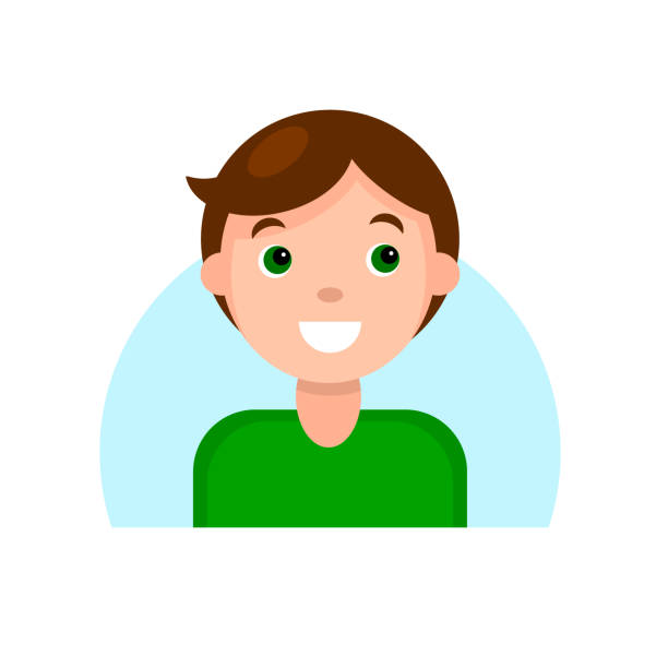 Face Of A Smiling Brunette Boy With Green Eyes Stock Illustration - Download Image Now - Avatar, Beautiful People, Beauty - iStock Face Of A Smiling Brunette Boy With Green Eyes Stock Illustration - Download Image Now - Avatar, Beautiful People, Beauty - iStock