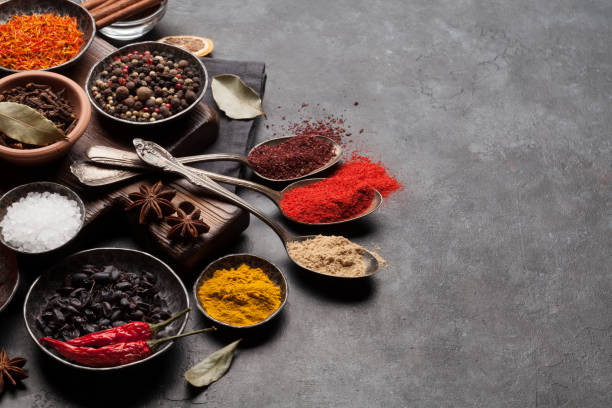 istock Various spices in bowls and spoons 1217740006