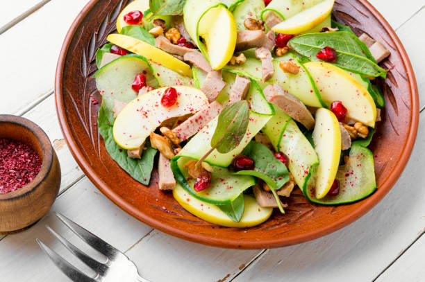 istock Green salad with meat 1217760605