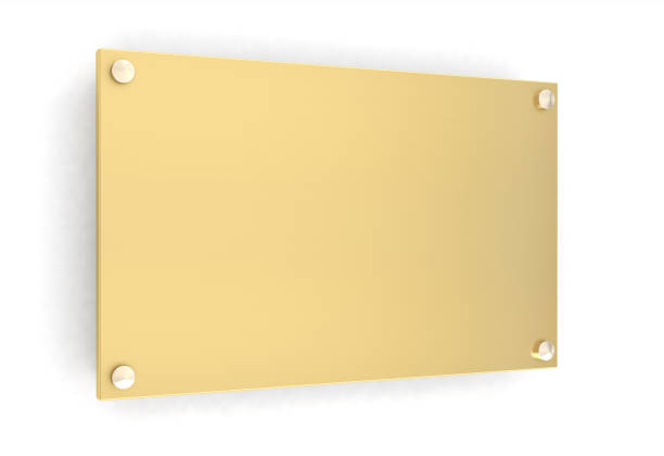 istock metal plate blank wall sign signboard template 1217761007