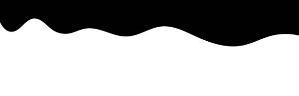 istock Black melt drips or liquid sauce drops. Black liquid or melted chocolate drips, current paint. 1217762048