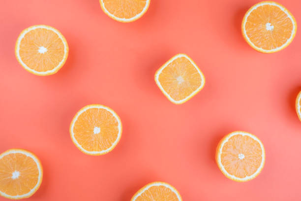 istock Square orange among round ones on an orange background 1217765730