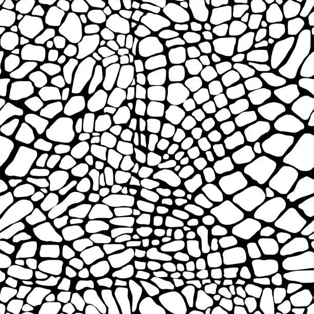 Vector illustration of Reptile skin seamless pattern.