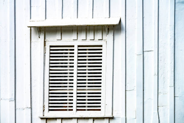 Close-up of exterior features on an old barn in Cambridgeshire, UK.