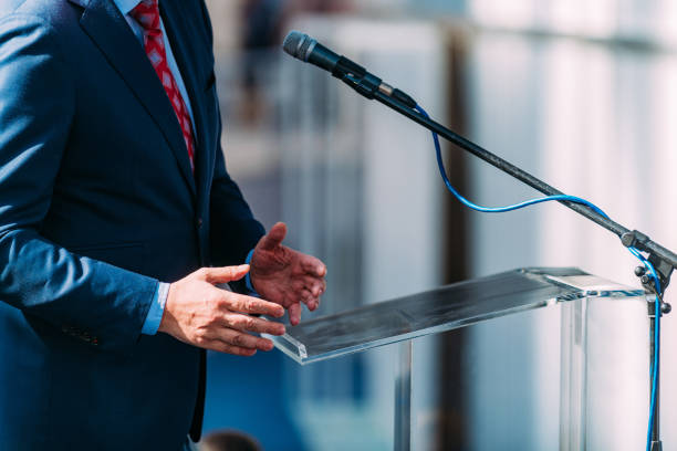 istock Politician Speaking During Election Campaign 1217771150