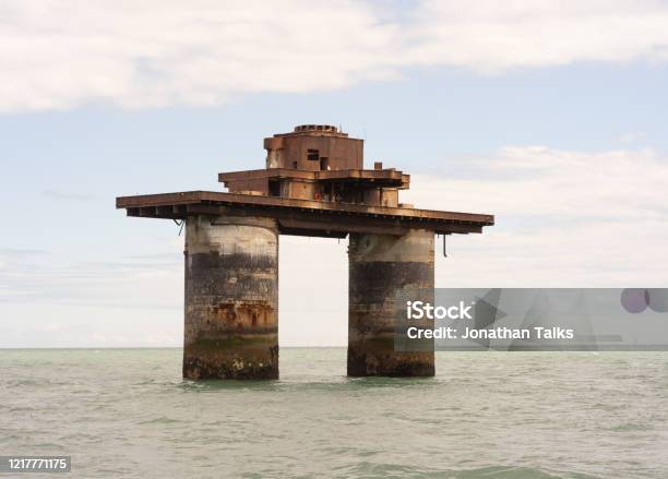Fort Knock John Stock Photo - Download Image Now - Maunsell Forts, Architecture, Built Structure