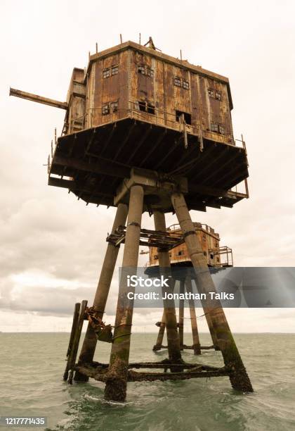 Redsands Fort Stock Photo - Download Image Now - Maunsell Forts, Abandoned, Architecture