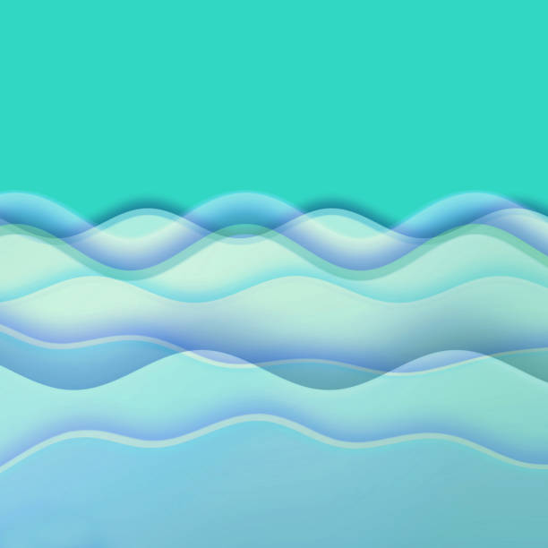 istock Background with waves in blue shades. Template for your beautiful backgrounds, design for business presentations, flyers, posters, banner, brochure. 1217780039