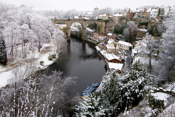 istock Knaresborough in the snow 1217782582