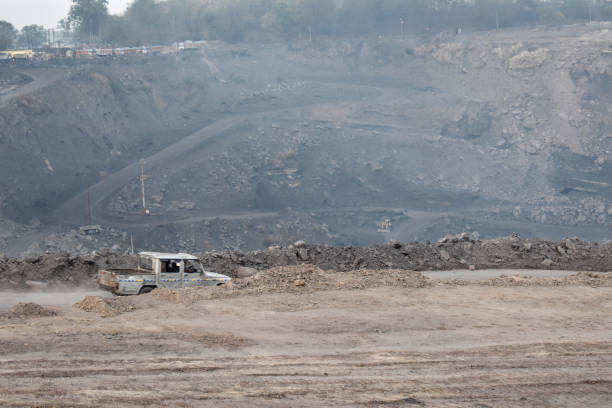 istock Photo of an open-cast coal mining 1217782651
