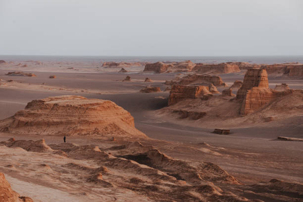 istock Lut desert in Iran in sunset light 1217789344