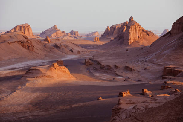 istock Lut desert in Iran in sunrise light 1217790189