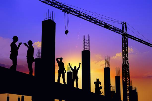 istock Silhouette of the workers 1217790441