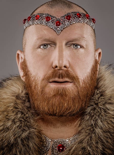 istock Scottish Redhead Warrior wearing a crown 1217804247