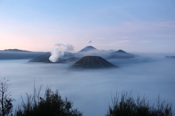 istock Panoramic view of Mount Bromo at the sunrise, East Java, Indonesia. 1217805170
