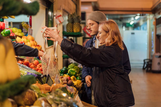 istock Shopping at a Greengrocers 1217805279