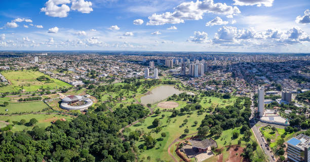 Aerial view of Campo Grande MS Brazil stock photo