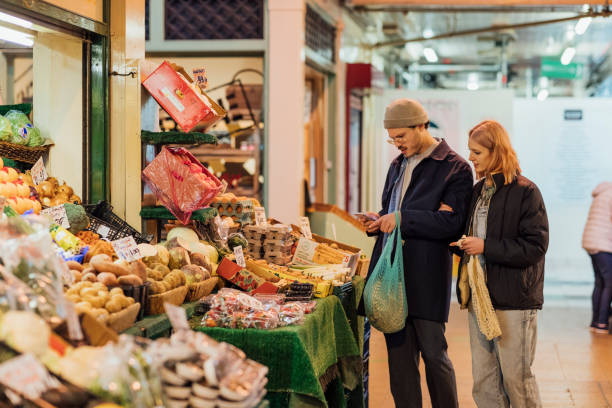 Shopping at a Greengrocers