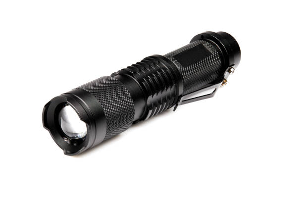 istock Black and orange torch isolated on a white background 1217808903