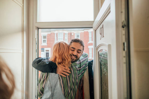 Friends Greeting Each Other