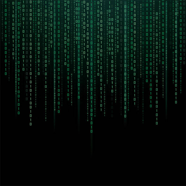 1,000+ Blue Green Binary Code Background Illustrations, Royalty-Free ...