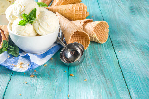 istock Homemade vanilla ice cream 1217814977