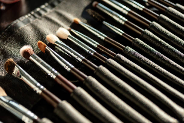 istock selective focus of makeup brush set 1217815061