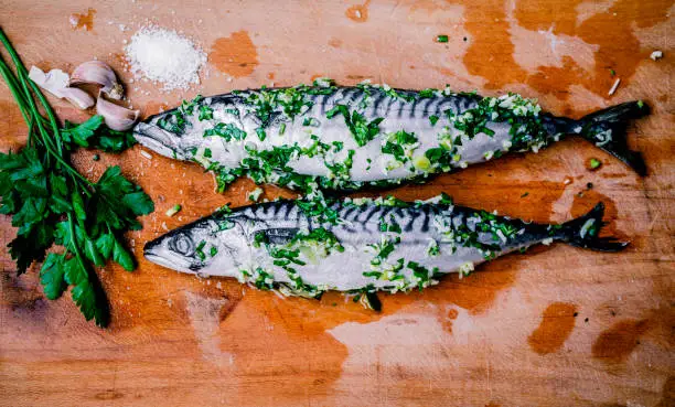 Photo of Prepared fish for barbecue