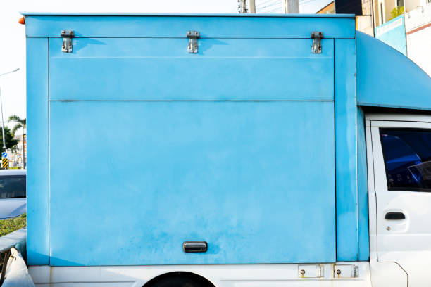 istock Food truck service with blank copy space for logo design 1217818399