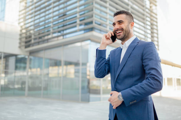 istock Young businessman talking on the phone 1217821529