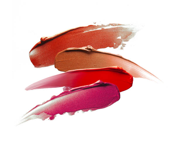 istock Red purple pink lipstick on white isolated background 1217824377