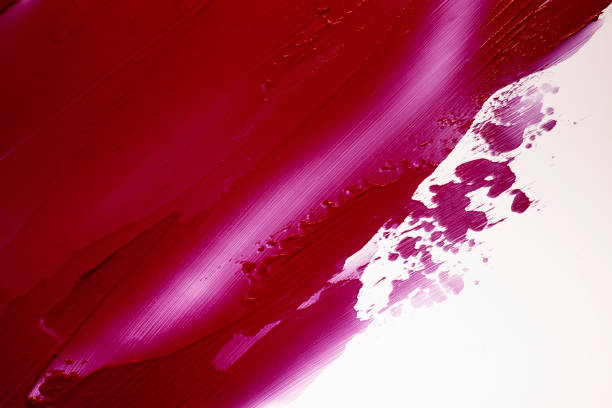 istock Red purple pink lipstick on white isolated background 1217824436