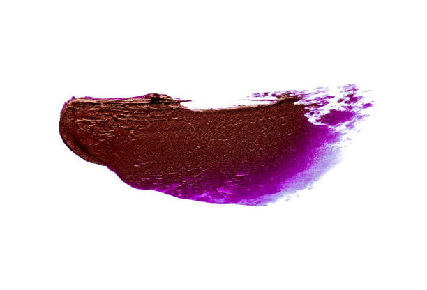 lipstick on a blue background, details of a new open lipstick for makeup