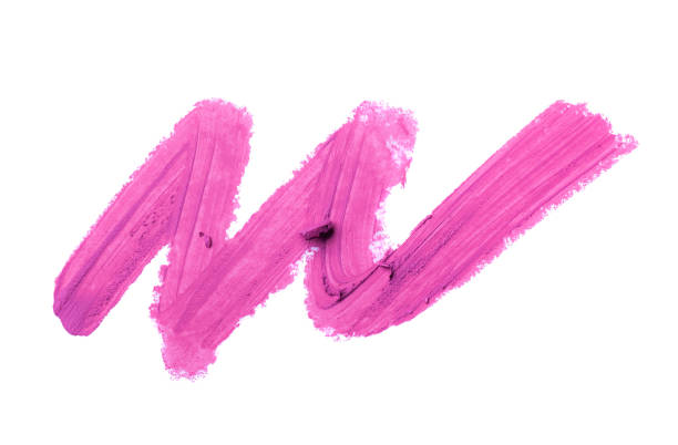 istock Red purple pink lipstick on white isolated background 1217824826