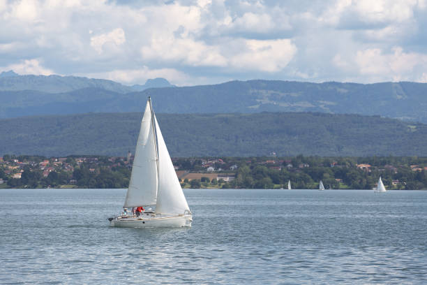 istock yacht on a Geneva lake on a sunny day 1217826890