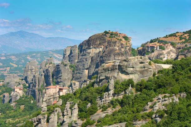 istock Meteors, famous Greek monasteries on cliffs 1217827683