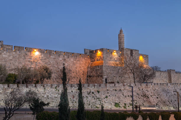 istock The Jerusalem Citadel at Night 1217829318