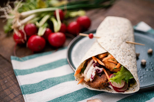 Vegan falafel wrap's